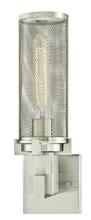 Westinghouse 6330300 - 1 Light Wall Fixture Brushed Nickel Finish Mesh Shade