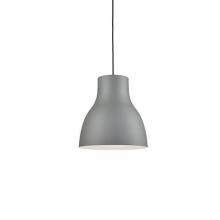 Kuzco 494216-GY - Single Lamp Pendant With TaperedAluminum Shade ShowcasingPowder-Coated Finishes. ExteriorShade