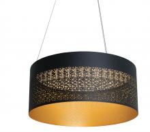 AFX Lighting, Inc. ASHP2032L30D1BK - Ash 20" LED Pendant