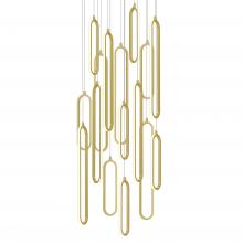 AFX Lighting, Inc. SIEP99LAJD1BKRND16-X1055 - Sienna 24" Custom Chandelier - Black and Gold