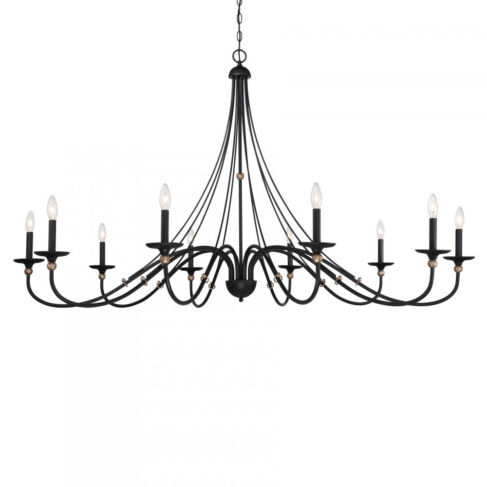 10 LIGHT CHANDELIER