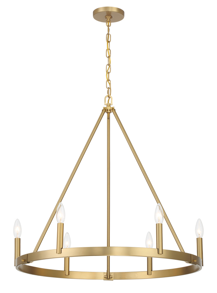 6 LIGHT CHANDELIER
