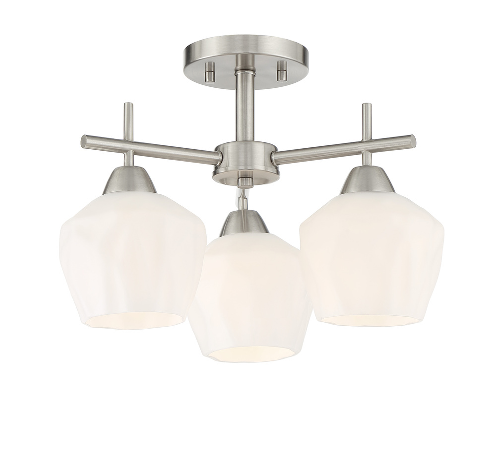 3 LIGHT SEMI FLUSH / CHANDELIER