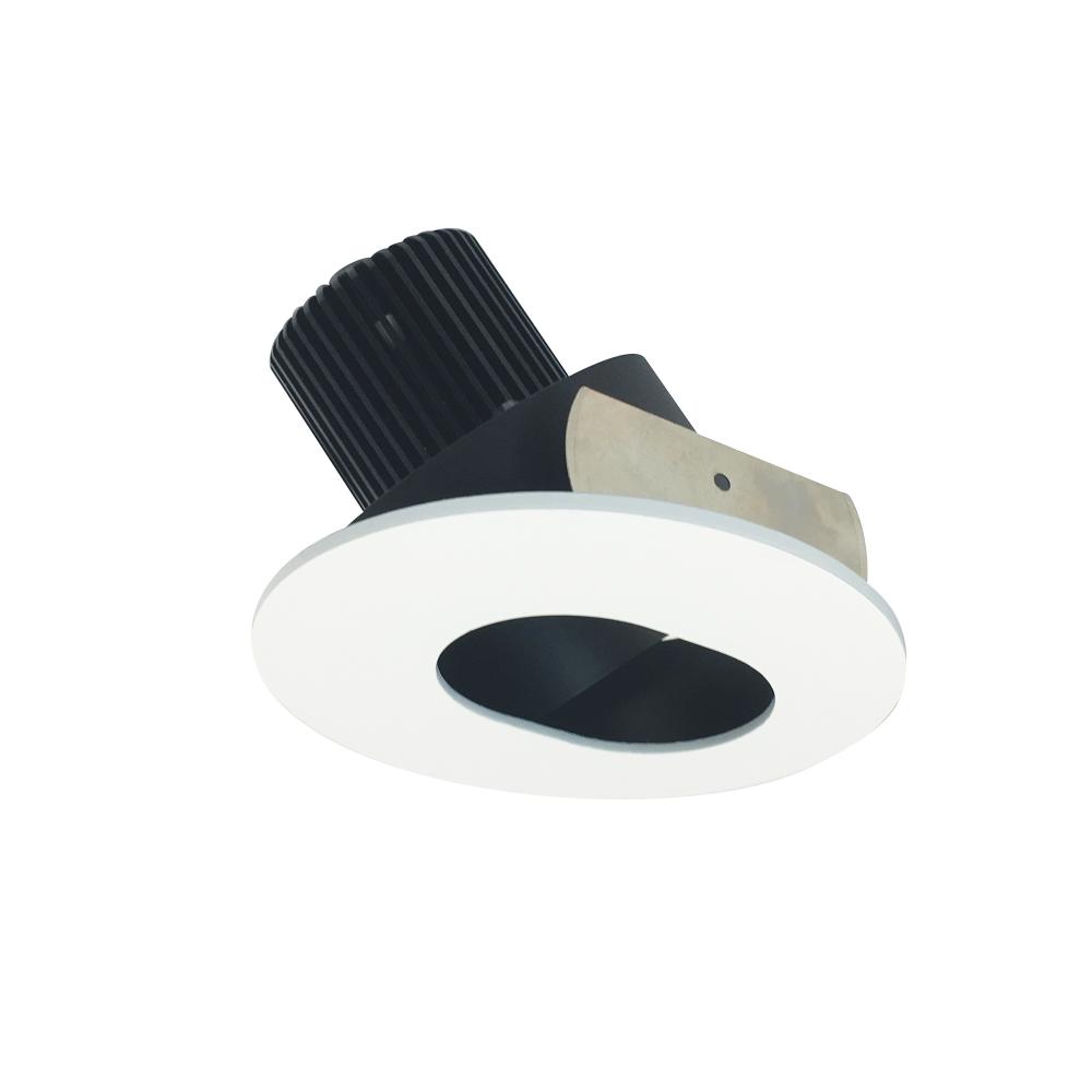 4" Iolite LED Round Adjustable Slot Aperture, 10-Degree Optic, 750lm / 12W, 3000K, Black Slot