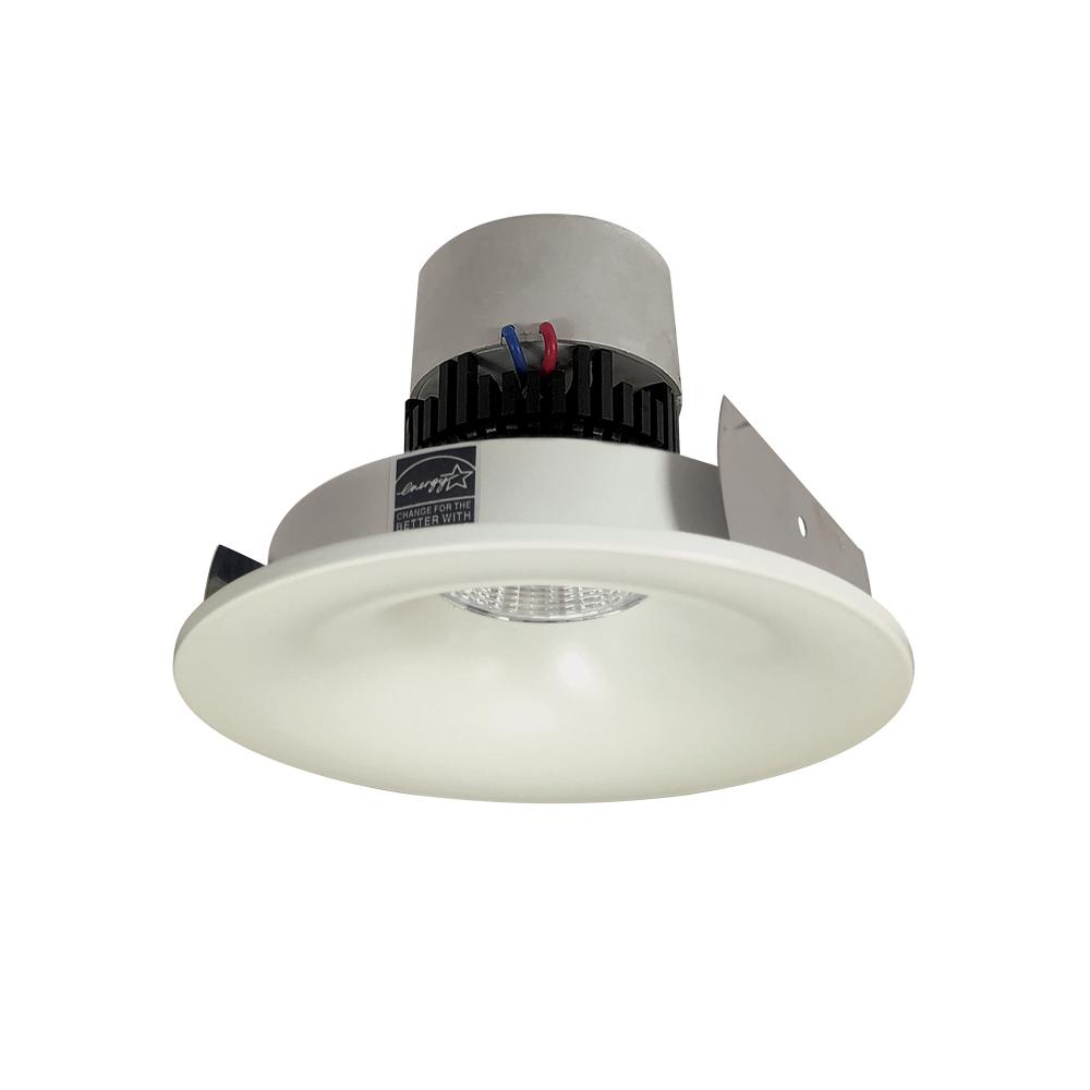 4" Pearl LED Round Bullnose Retrofit, 1000lm / 12W, 3000K, White Finish