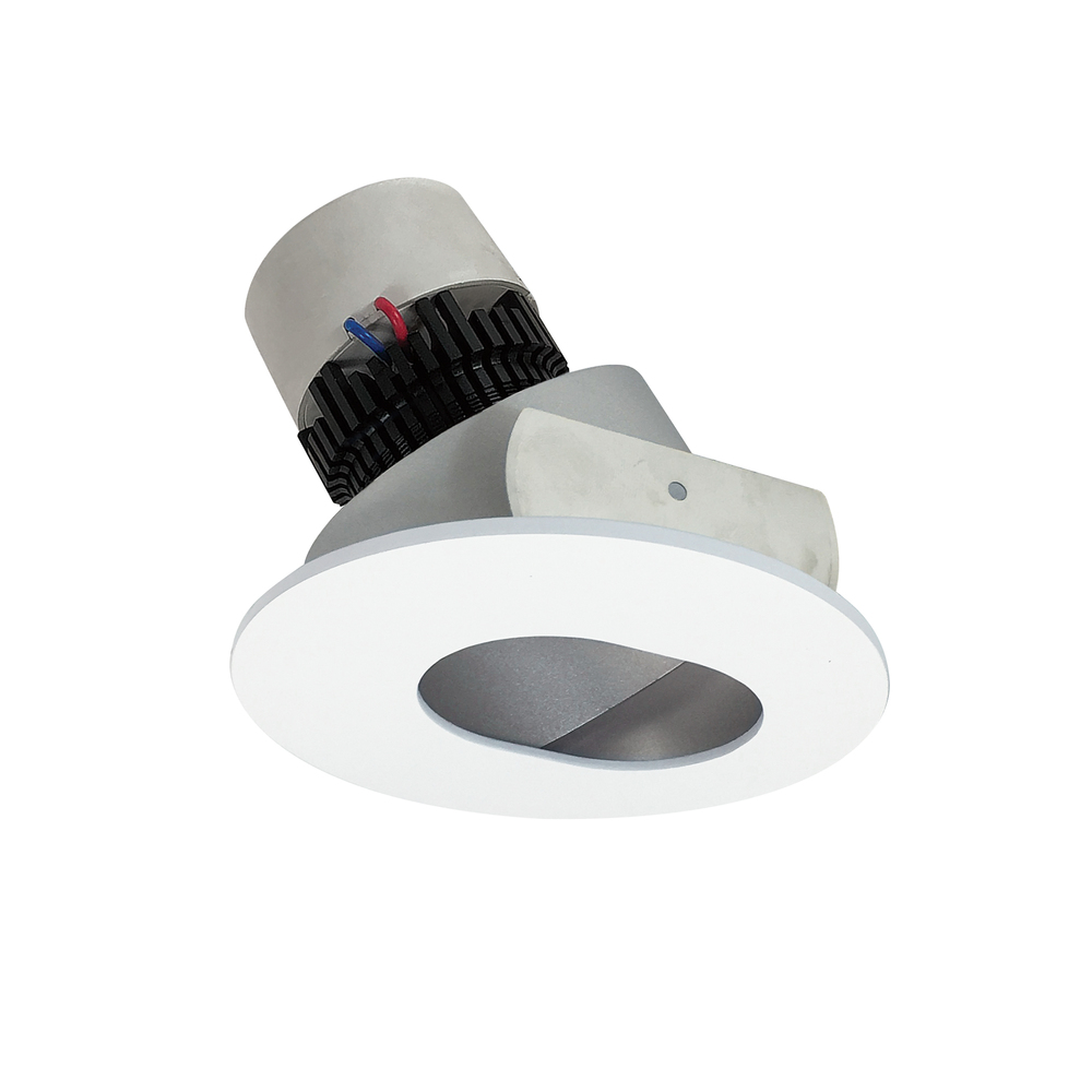 4" Pearl LED Round Adjustable Slot Aperture Retrofit, 1000lm / 12W, 2700K, Haze Slot Aperture /