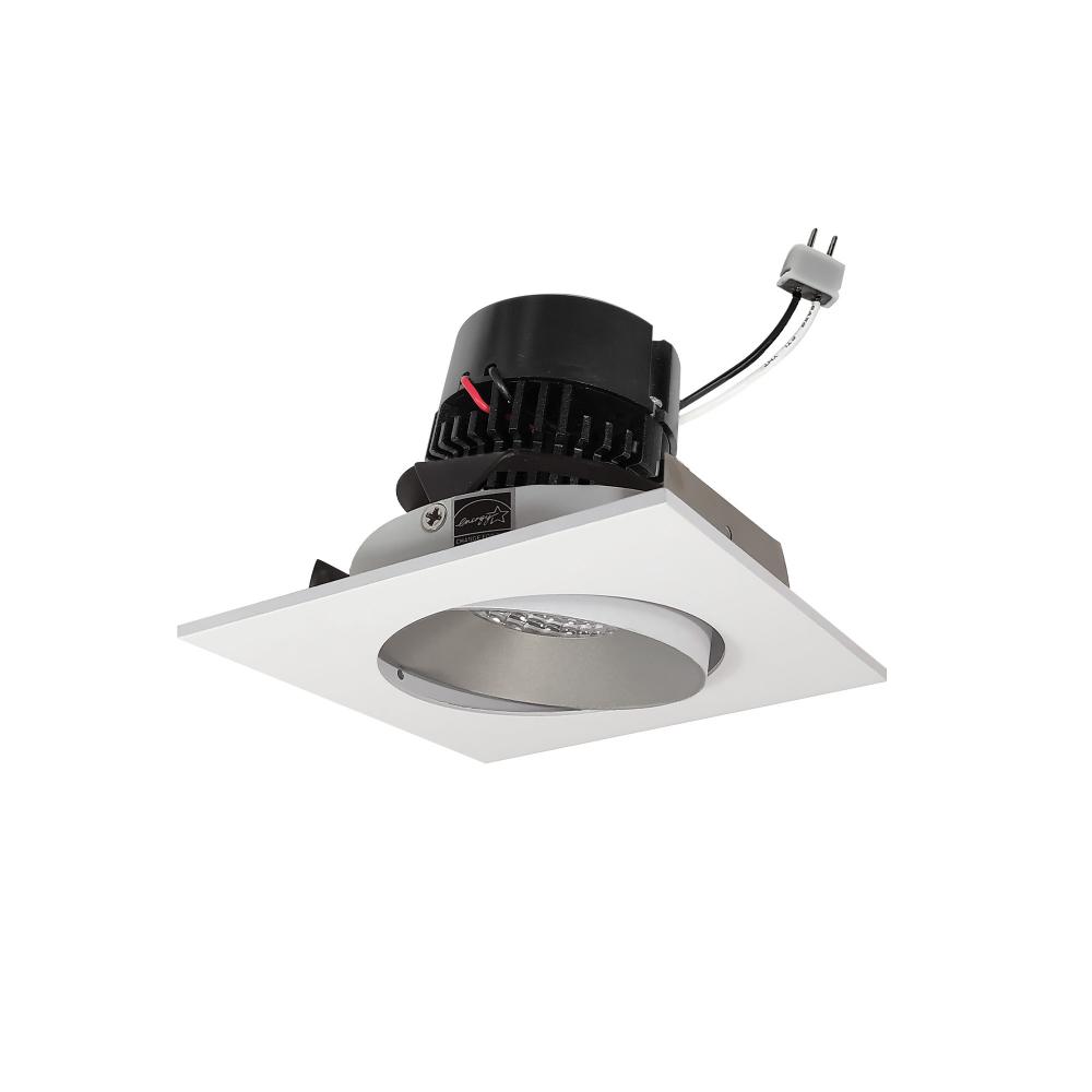 4" Pearl Low Voltage LED Square Adjustable Cone Retrofit, 1200lm / 11W, 3000K, Haze Reflector /