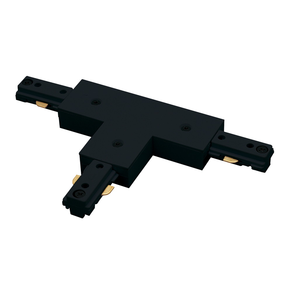 T Connector, Left, 1 Circuit Track, Black