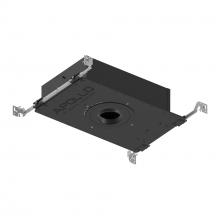 Nora NHAPIC-3R10L24025DP - 3" Apollo Round IC Air-Tight New Construction Housing w/ 0.875" to 1.25" Ceiling Collar,