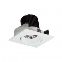 Nora NIOB-2SC27QWW - 2" Iolite LED Square Adjustable Cone Reflector, 10-Degree Optic, 800lm / 12W, 2700K, White