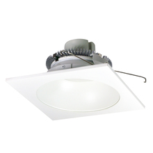 Nora NLCBC2-65330MPW/A - 6" Cobalt Click LED Retrofit, Square Reflector with Round Aperture, 750lm / 10W, 3000K, Matte