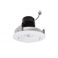 Nora NPRLV-4RCCDXMPW - 4" Pearl Low Voltage LED Round Adjustable Cone Retrofit, 700lm / 11W, Comfort Dim, Matte Powder