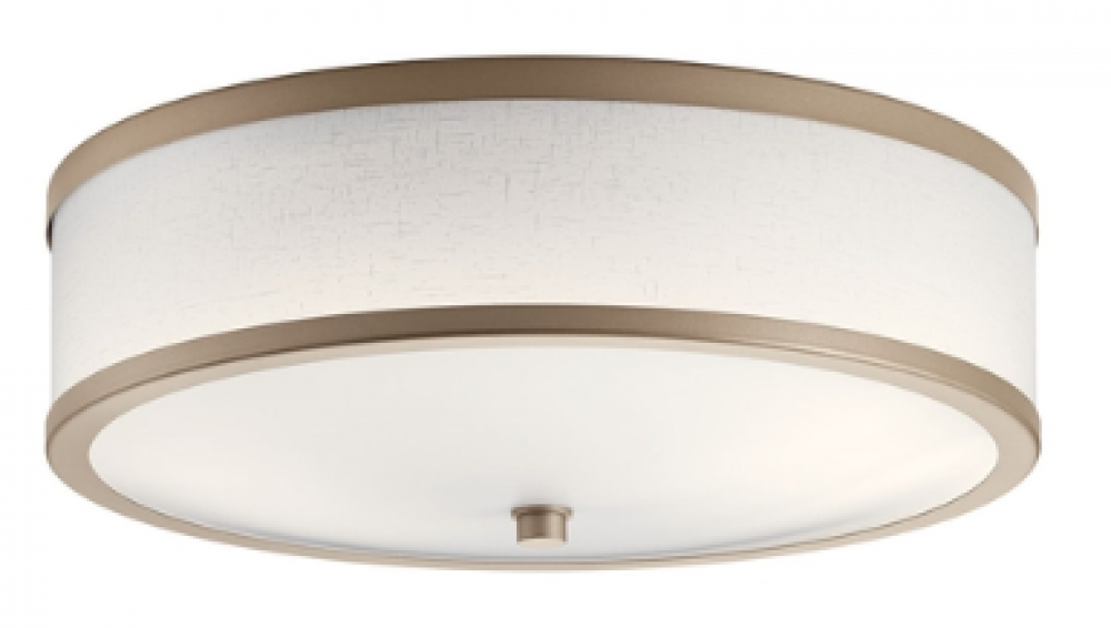 Signature 2 Light 16 inch Champagne Flush Mount Ceiling Ligh