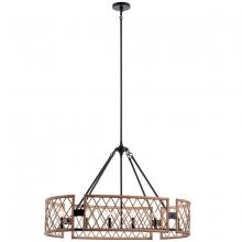 Kichler 52078PAL - Oana™ 6 Light Oval Chandelier Palm