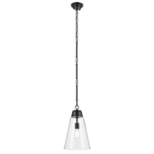 Kichler 52661BKCLR - Marsailli 19" 1-Light Medium Pendant with Clear Glass in Black