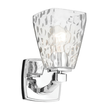 Kichler 55214CHWTR - Marant 9.5" 1-Light Wall Sconce with Clear Water Glass in Chrome