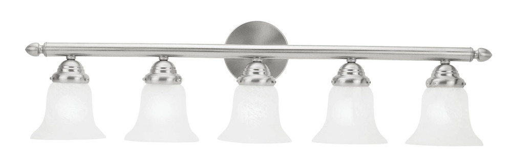 5 Light Brushed Nickel Bath Light