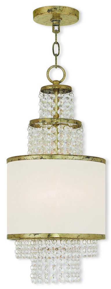 2 Light Winter Gold Mini Chandelier