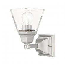 Livex Lighting 17171-91 - 1 Lt Brushed Nickel Wall Sconce