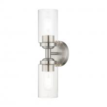 Livex Lighting 18082-91 - 2 Light Brushed Nickel Vanity Sconce