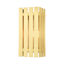 Livex Lighting 20752-12 - 1 Lt Satin Brass Outdoor Wall Lantern