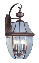 Livex Lighting 2356-07 - 4 Light Bronze Outdoor Wall Lantern