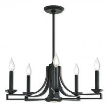 Livex Lighting 40055-07 - 6 Lt BZ Chandelier