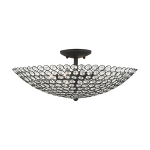 Livex Lighting 40447-04 - 4 Lt Black Semi Flush