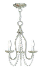 Livex Lighting 40793-91 - 3 Light Brushed Nickel Mini Chandelier