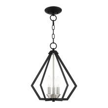 Livex Lighting 40923-04 - 3 Lt Black Chandelier