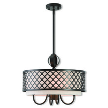 Livex Lighting 41115-92 - 5 Lt EBZ Pendant Chandelier