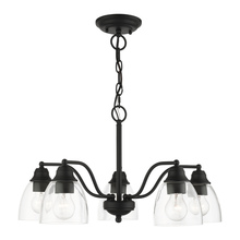 Livex Lighting 46335-04 - 5 Lt Black Chandelier