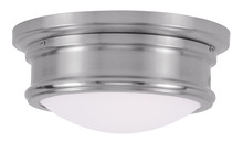 Livex Lighting 7341-91 - 2 Light Brushed Nickel Ceiling Mount