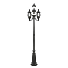 Livex Lighting 7711-14 - 4 Lt Textured Black  Outdoor Post Light