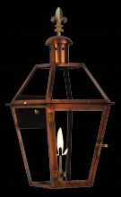 The Coppersmith GT27G-FDF - Georgetown 27 Gas-Fleur De Lis Finial