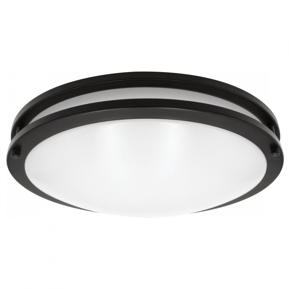 LED14"FLUSH/DR/BLK/5CCT/D