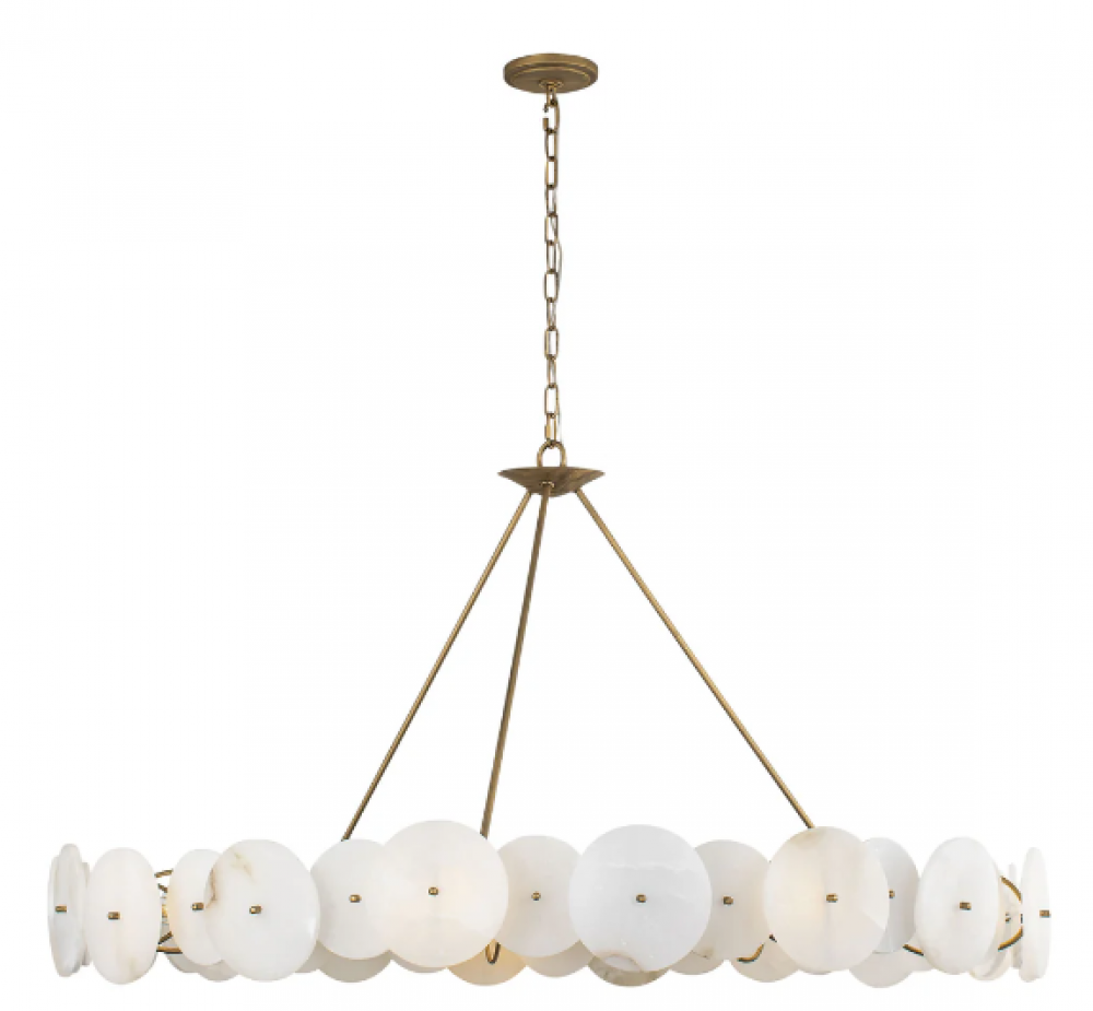 Cosmos 9-Lt Chandelier - Havana Gold