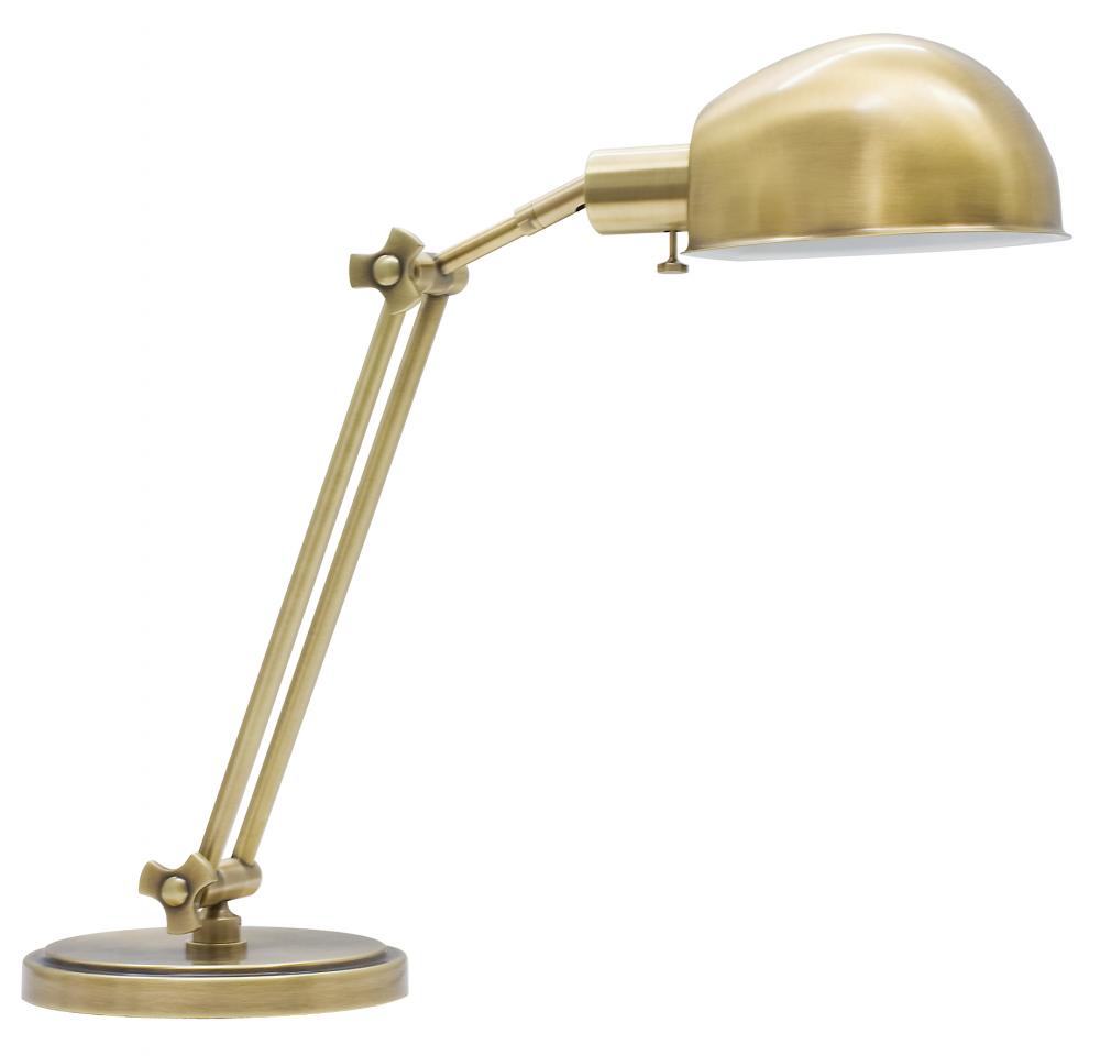 Addison Adjustable Antique Brass Pharmacy Desk Lamp