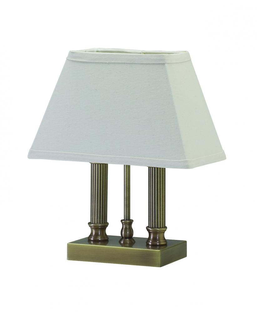 Coach 12.5" Antique Brass Table Lamps