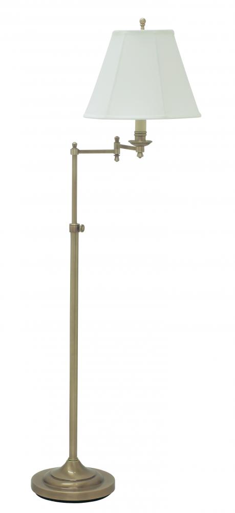 Club Adjustable Antique Brass Floor Lamps