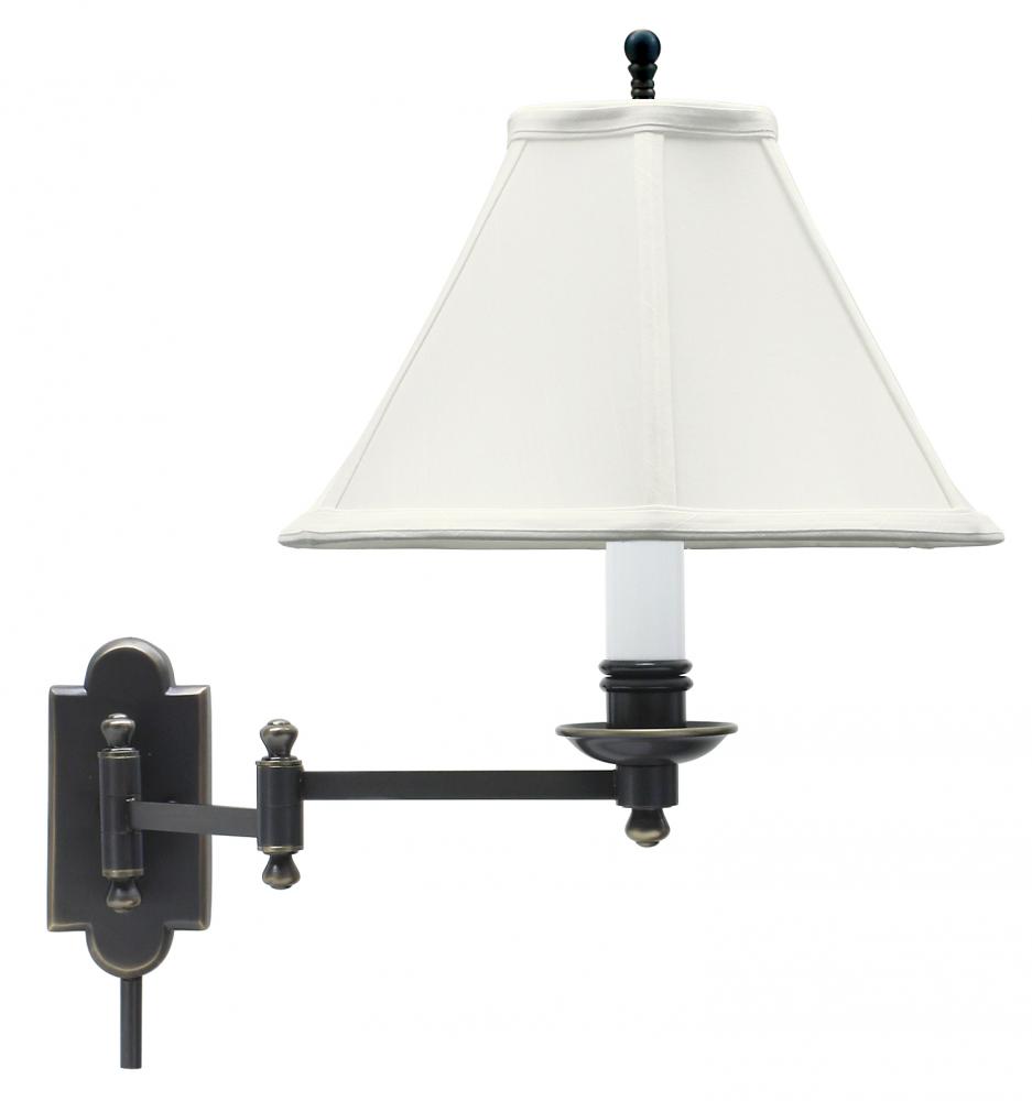 Club Oil Rubbed Bronze Wall Swing Lamp