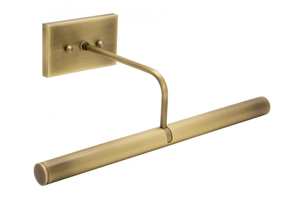 Direct Wire Slim-Line 14" Antique Brass Plug-In Picture Lights