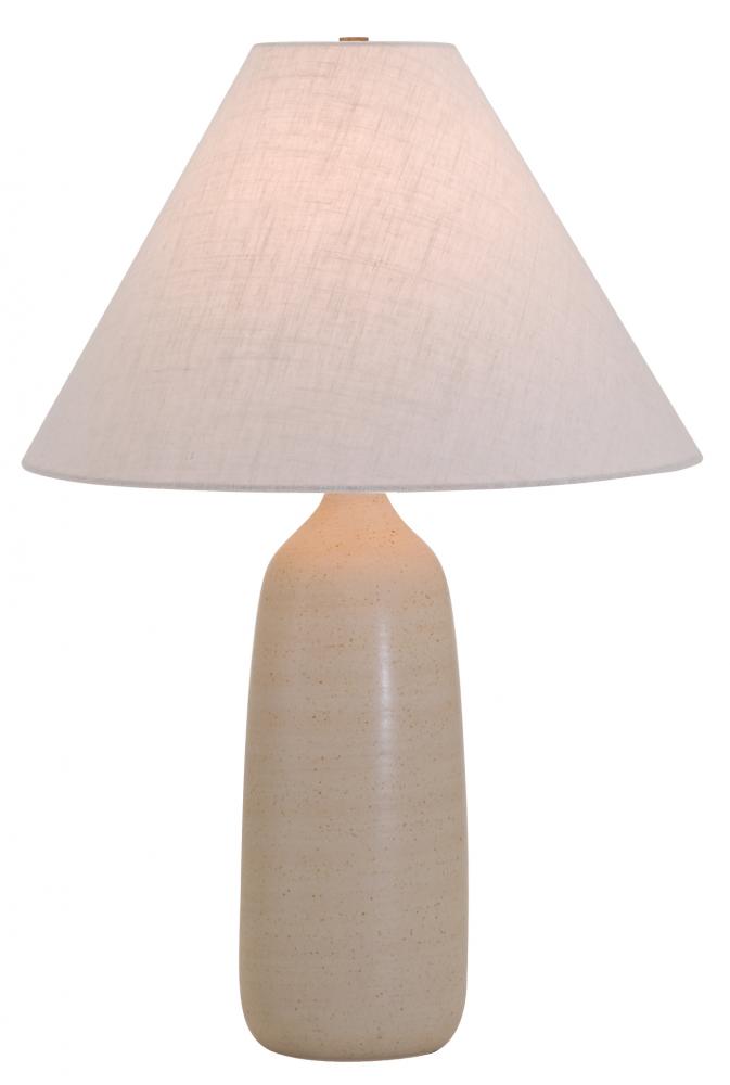 Scatchard 25" Stoneware Table Lamps in Oatmeal