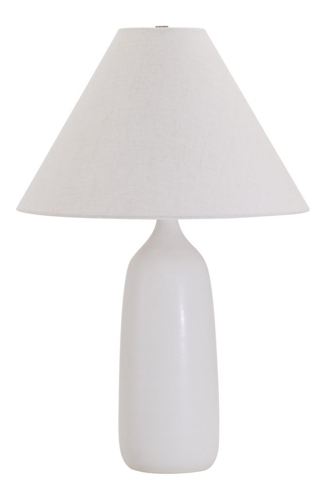 Scatchard 25" Stoneware Table Lamps in White Matte