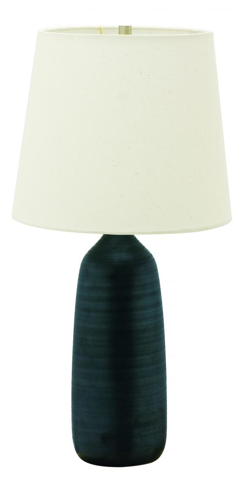 Scatchard 31" Stoneware Table Lamps in Decorated Gray