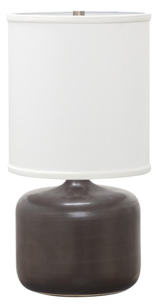 Scatchard 19.5" Stoneware Table Lamps in Black Matte