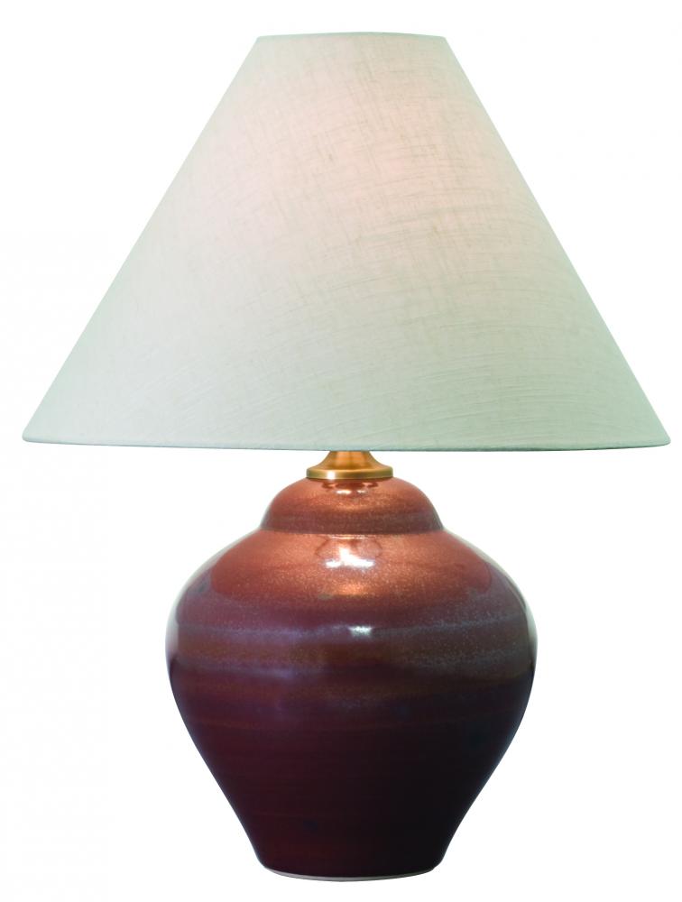 Scatchard 21.5" Stoneware Table Lamps in Iron Red