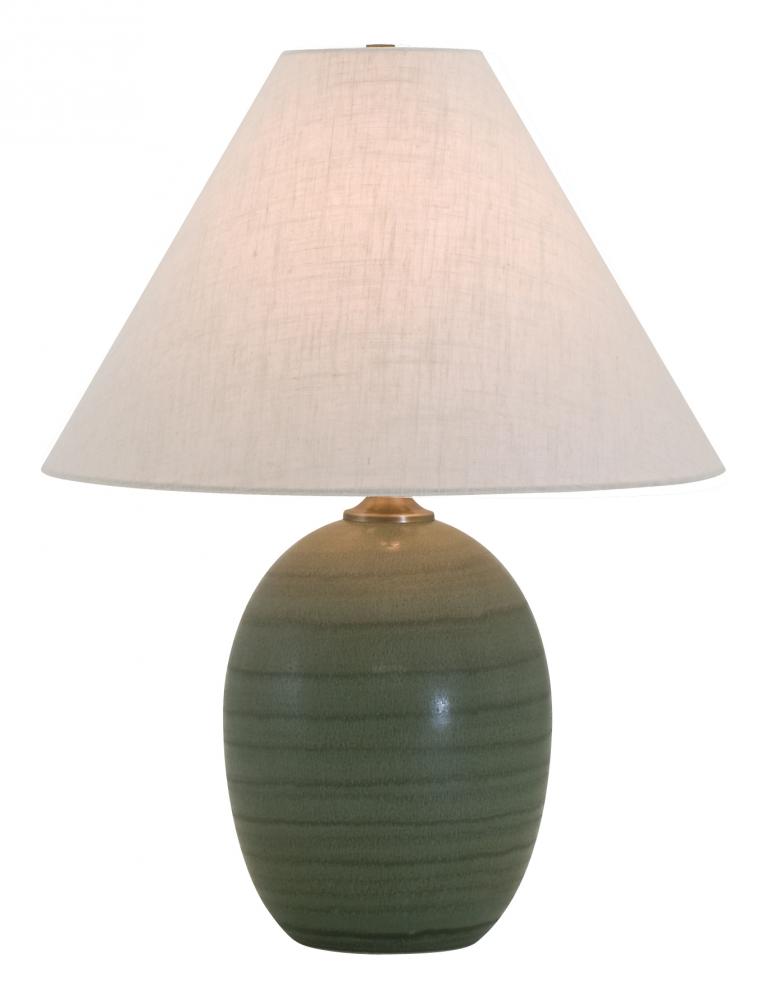 Scatchard 22.5" Stoneware Table Lamps in Green Matte