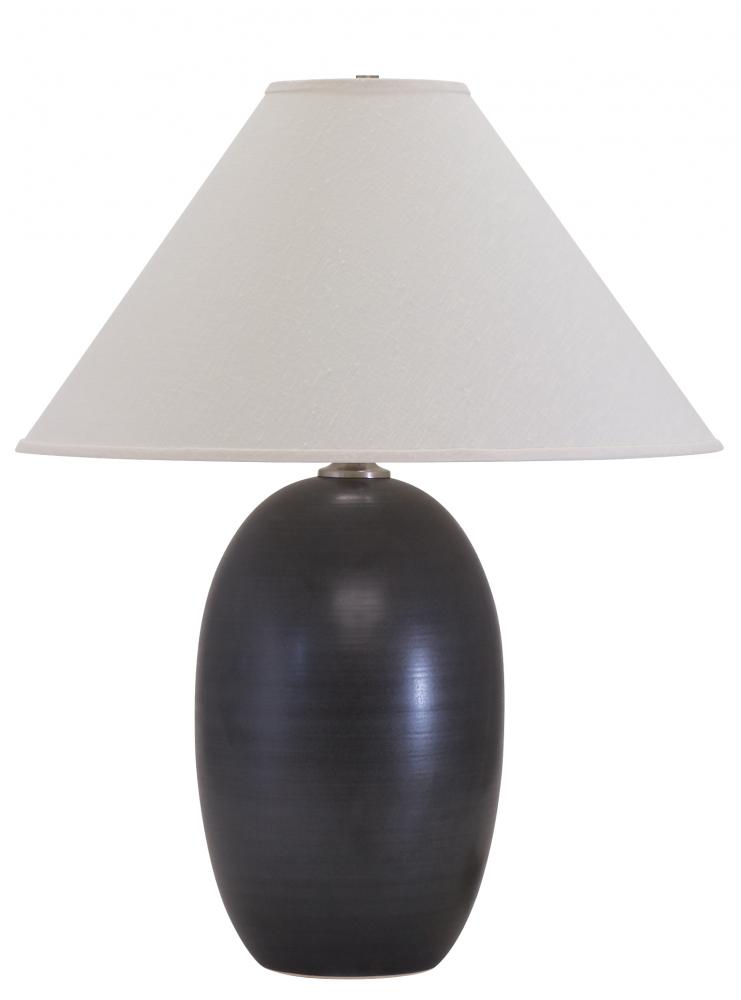 Scatchard 28.5" Stoneware Table Lamps in Black Matte