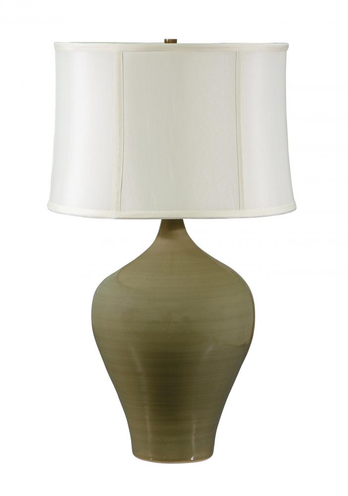 Scatchard 25" Stoneware Table Lamps in Celadon